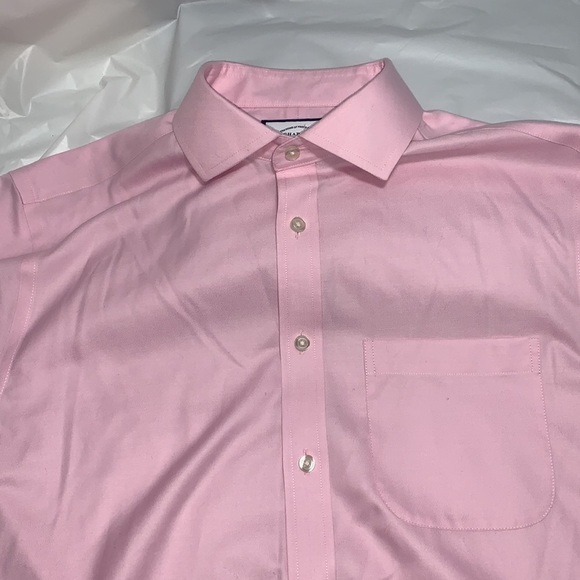 MEN’S Charles Tyrwhitt Pink Long Sleeve Button Down Shirt Slim FitSize 16-1/2-42 - Picture 1 of 5